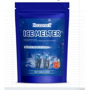 Clearance Sale!Egooesam Ice Melt Safer for Concrete,Rock Salt for Snow,100g Bag,Snow Salt Ice Melt, Salt for Snow and Ice Removal,Sidewalk Salt,Driveway Salt,Snow Melt Is Effective Up To 15